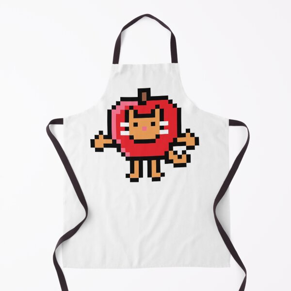 Item preview, Apple Cat (pixels) designed and sold by chipkazoo.