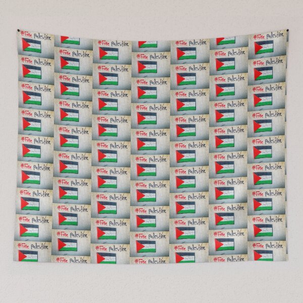 Item preview, “#Free Palestine” Artwork by Palestinian Artist: Hamam Al Koudary  designed and sold by AmieeConn.