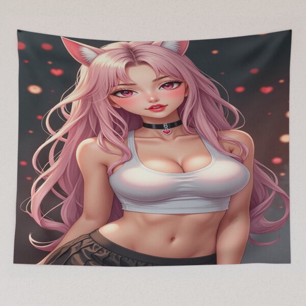 Item preview, Neko Valentine | Pretty Furry Pinup Girl designed and sold by KasaHunterHarem.