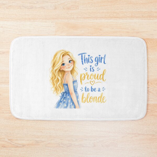 Item preview, This Girl Is Proud To Be A Blonde | Cute Watercolor Blonde Girl Art designed and sold by Bara Lune Design .