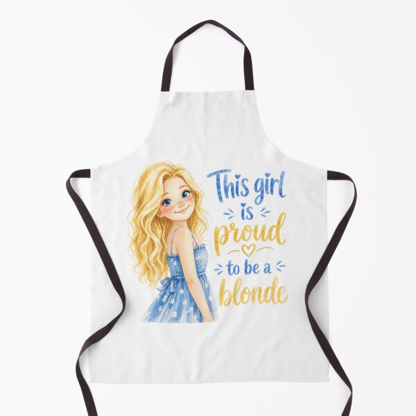 Item preview, This Girl Is Proud To Be A Blonde | Cute Watercolor Blonde Girl Art designed and sold by Bara Lune Design .