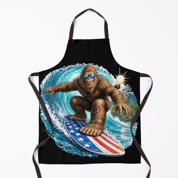 Item preview, Surf Squatch Patriotic Wave Rider designed and sold by FREENATION2026.