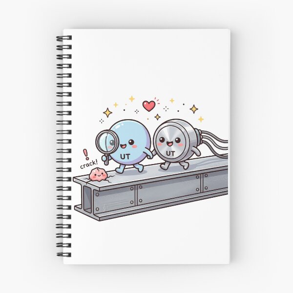 Item preview, Cute Kawaii Ultrasonic UT Probe NDT Art designed and sold by DuckOddity.