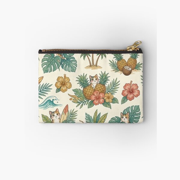 Item preview, Lani the Cat’s Island Vacation | Tropical Floral – Cute Hawaiian Kawaii Calico Cat Design designed and sold by LaniDigitalNook.