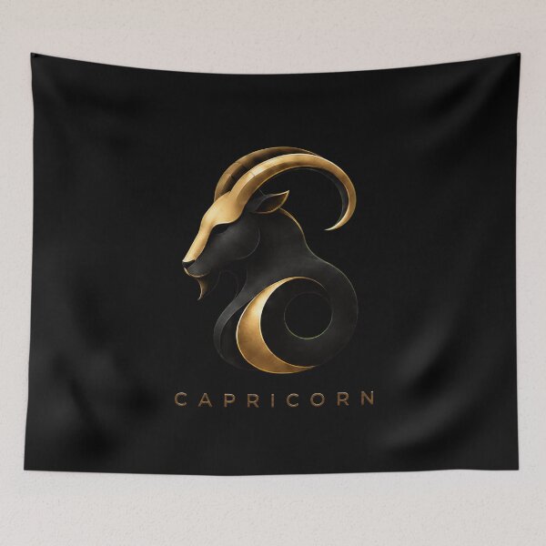 Item preview, CAPRICORN zodiac sign t-shirt de luxe edition designed and sold by CMYKStudio.
