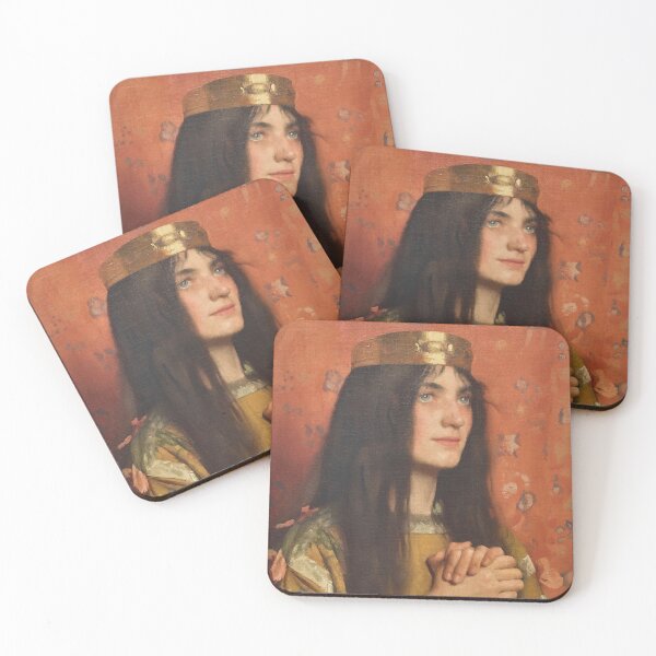 Item preview, La Reine Clotilde - Thomas Cooper Gotch designed and sold by forgottenbeauty.
