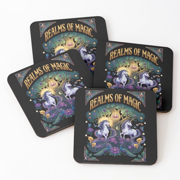 Item preview, Two Unicorns In Realms Of Magic designed and sold by TeeARTHY.