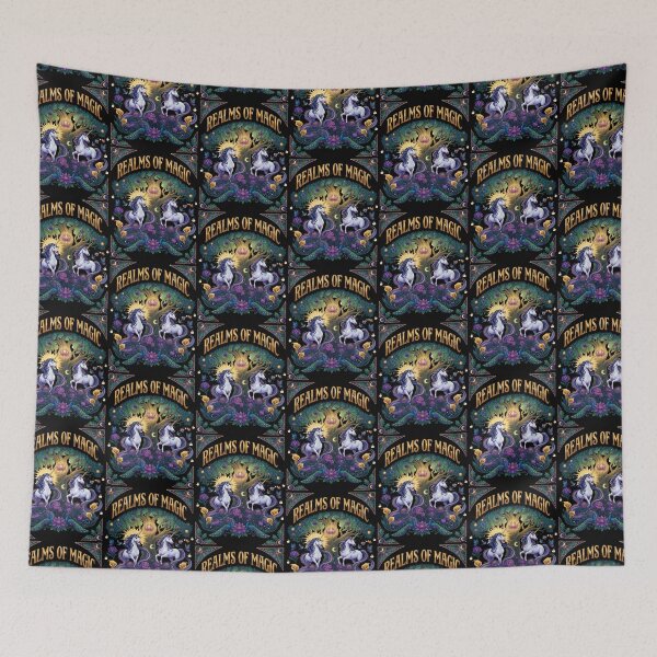 Item preview, Two Unicorns In Realms Of Magic designed and sold by TeeARTHY.