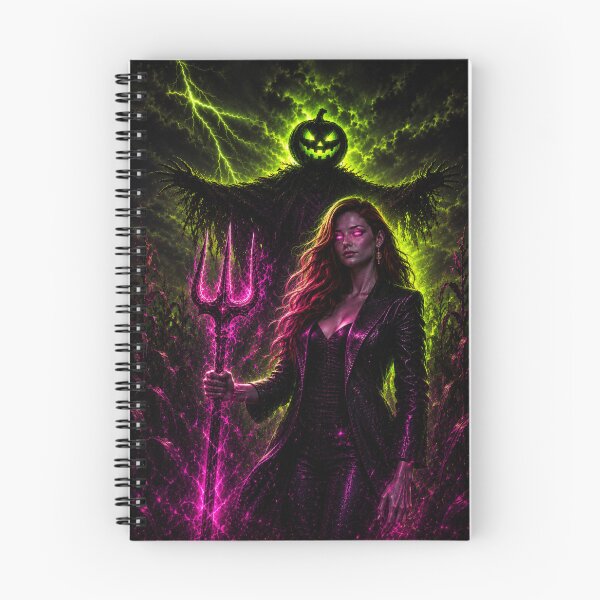 Item preview, Headless Horseman Neon Harvest – Gothic Halloween Fantasy Art designed and sold by TheHorsemanRidesAgain.