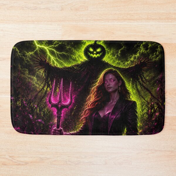 Item preview, Headless Horseman Neon Harvest – Gothic Halloween Fantasy Art designed and sold by TheHorsemanRidesAgain.