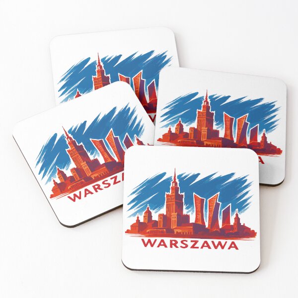 Item preview, Warsaw Skyline Art – Warszawa Silhouette designed and sold by Pineapple-Tree.