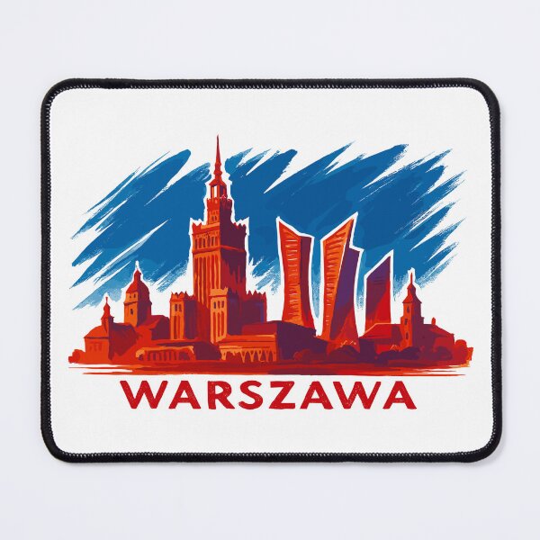 Item preview, Warsaw Skyline Art – Warszawa Silhouette designed and sold by Pineapple-Tree.