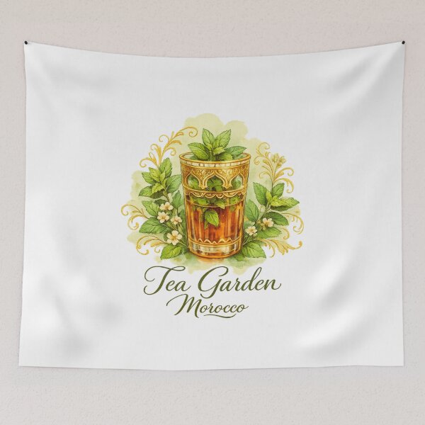 Item preview, Tea Garden Morocco – International Tea Day designed and sold by LuveraxArt.