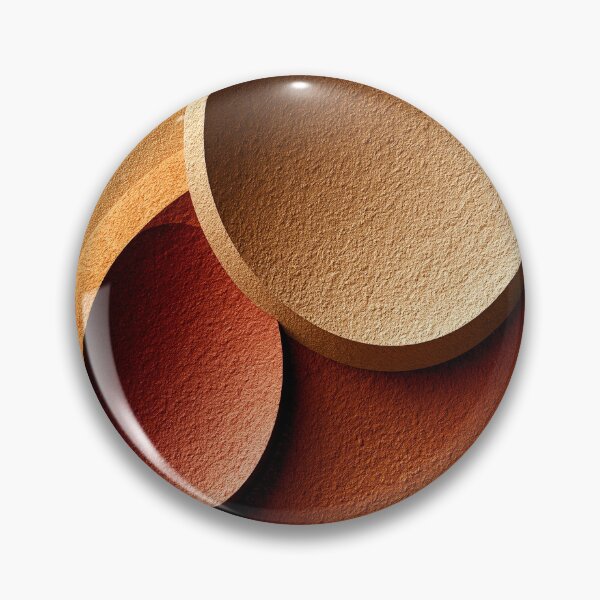 Item preview, Modern Terracotta Abstract Circles Wall Art - Mid Century Minimalist Earth Tones Print designed and sold by SlowRegardArt.