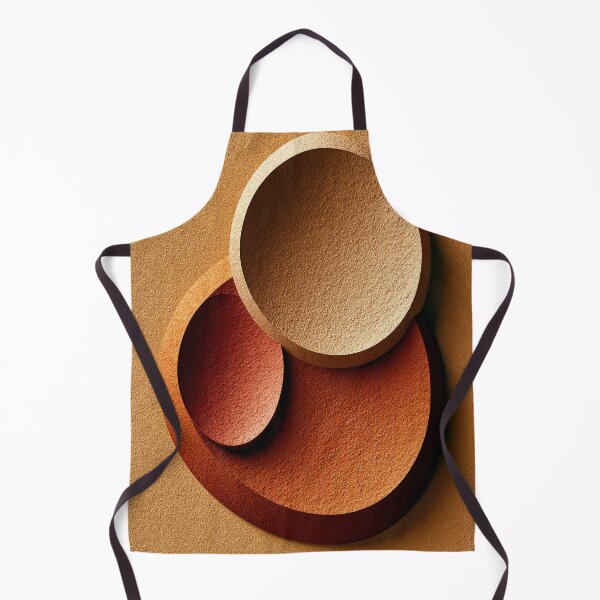 Item preview, Modern Terracotta Abstract Circles Wall Art - Mid Century Minimalist Earth Tones Print designed and sold by SlowRegardArt.