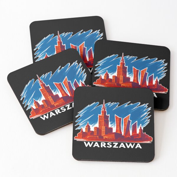 Item preview, Warsaw Skyline Art – Warszawa Silhouette designed and sold by Pineapple-Tree.
