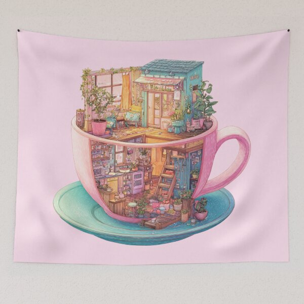 Item preview, Teacup House designed and sold by bubblyrainbow.