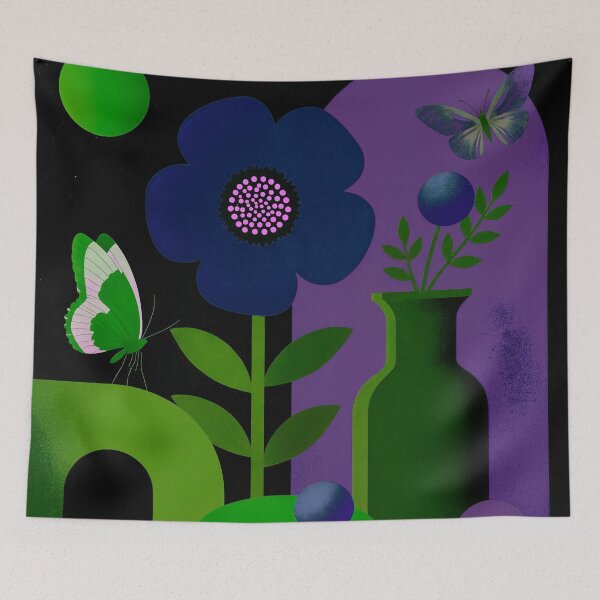 Item preview, Midnight Indigo Garden designed and sold by joycrysstudio.