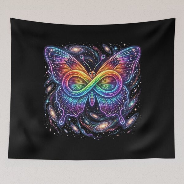 Item preview, Cosmic Neurodiversity Butterfly Autism Infinity Galaxy designed and sold by Alma en Cada Detalle.