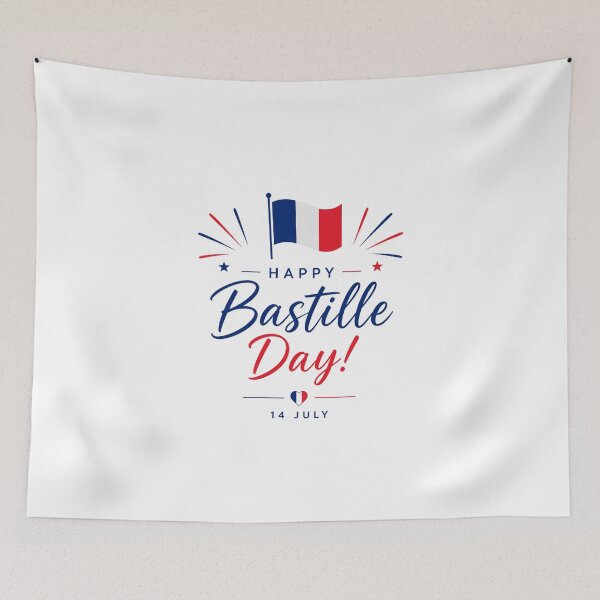 Item preview, Happy Bastille Day France Flag | French 14 July Celebration Design designed and sold by Bara Lune Design .