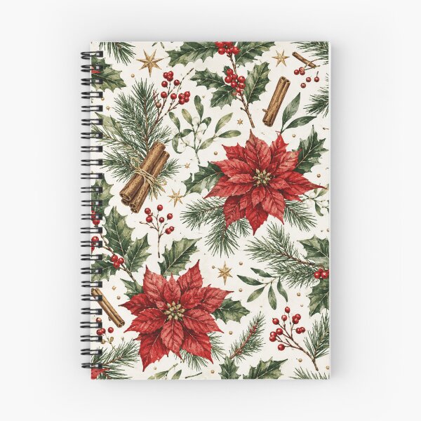 Item preview, Christmas Holly Watercolor Botanical Seamless Pattern designed and sold by Inkworksbyshery.