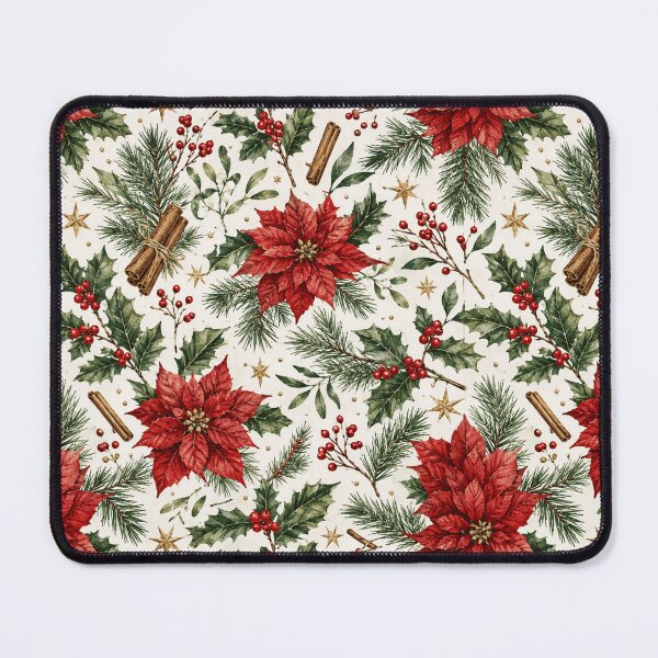 Item preview, Christmas Holly Watercolor Botanical Seamless Pattern designed and sold by Inkworksbyshery.