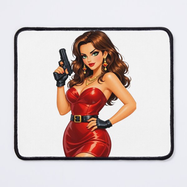 Item preview, “Fatal Beauty: an armed and dangerous woman” designed and sold by CHRIST5000.