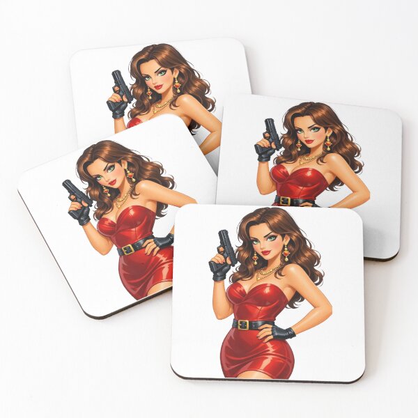 Item preview, “Fatal Beauty: an armed and dangerous woman” designed and sold by CHRIST5000.