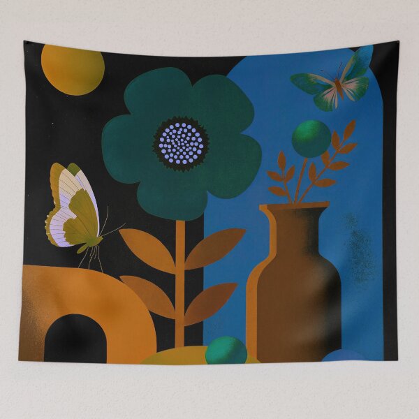 Item preview, Midnight Botanical Geometry designed and sold by joycrysstudio.