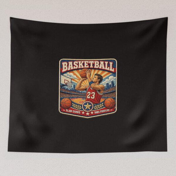 Item preview, BASKETBALL VINTAGE RETRO designed and sold by Atelier RLGS.