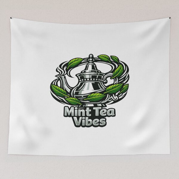 Item preview, Mint Tea Vibes – International Tea Day designed and sold by LuveraxArt.