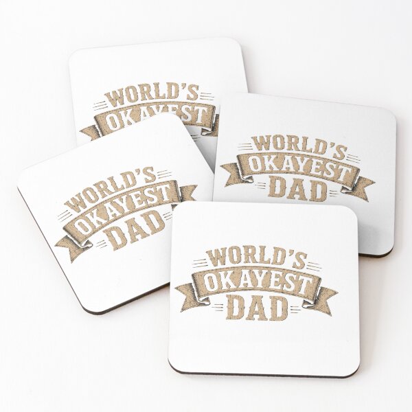 Item preview, World's Okayest Dad - Funny Father's Day Humor Shirt designed and sold by Drawn-Measured.