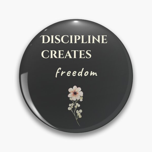 Item preview, Discipline Creates Freedom | Elegant Minimal Motivational Journal designed and sold by Creativ_Design.