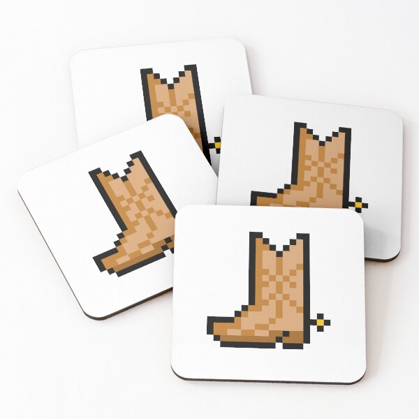 Item preview, Cowboy Boot Pixel Art designed and sold by chipkazoo.