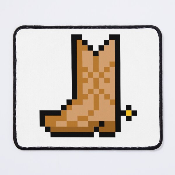 Item preview, Cowboy Boot Pixel Art designed and sold by chipkazoo.