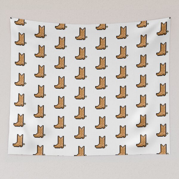 Item preview, Cowboy Boot Pixel Art designed and sold by chipkazoo.