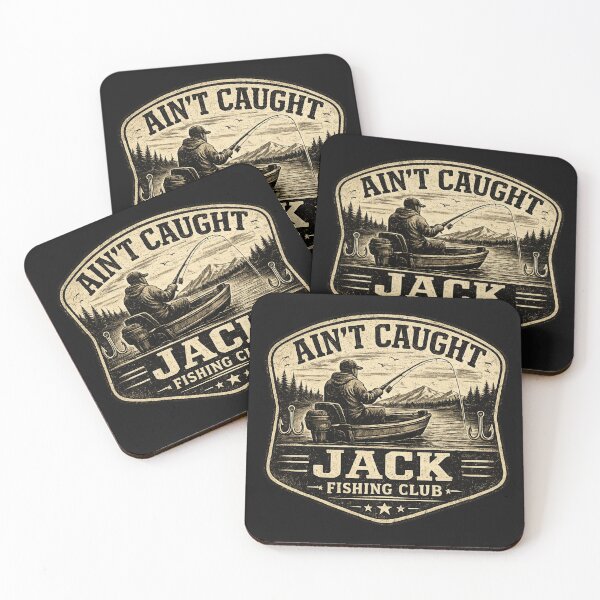 Item preview, Ain't Caught Jack Fishing Club Vintage Fisherman designed and sold by RawEdgeStudios.