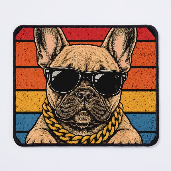Item preview, Zero Woofs Given – Funny French Bulldog Retro Sunset Gift Dog Lover Design designed and sold by StillWildink.