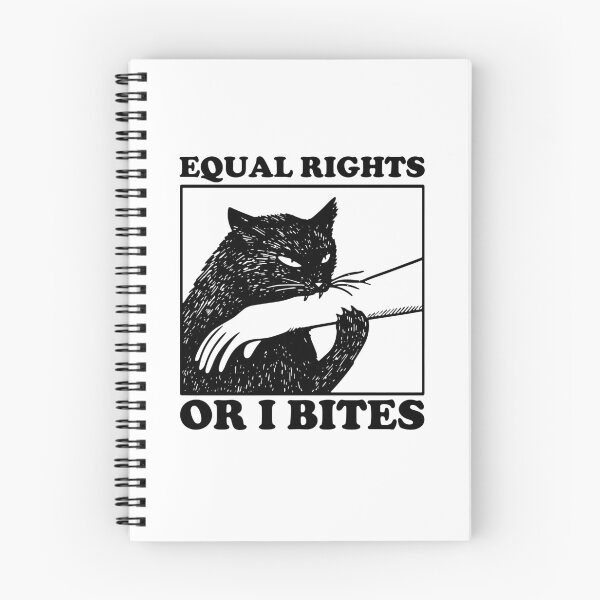 Item preview, Equal Rights or I bites Funny Feminist Human Rights Social Justice Black Cat Anti Trump designed and sold by gunaone-design.