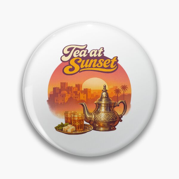 Item preview, Tea at Sunset – International Tea Day designed and sold by LuveraxArt.