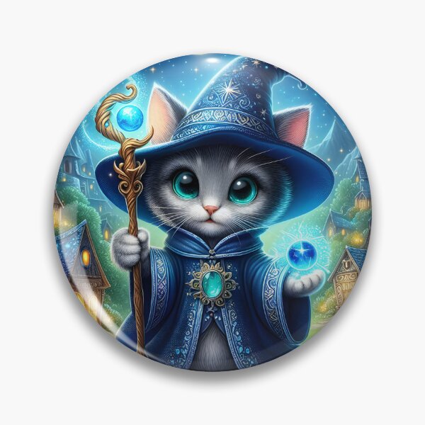 Item preview, Blue Wizard Cat Village designed and sold by Sindarim.