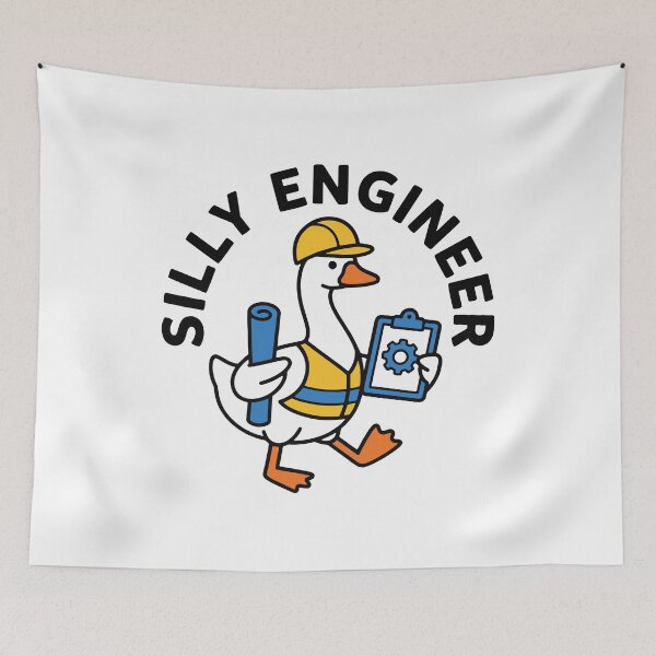 Item preview, Silly Engineer Funny Goose Mechanical Engineer designed and sold by gunaone-design.
