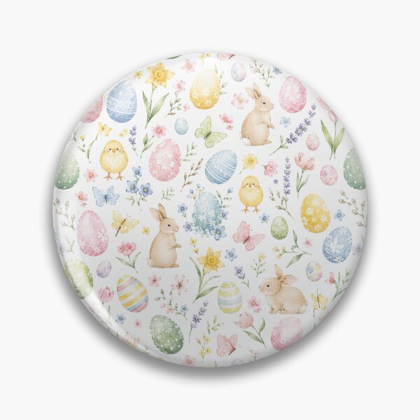 Item preview, Easter Spring Watercolor Pastel Seamless Pattern Print designed and sold by Inkworksbyshery.