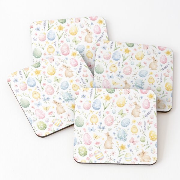 Item preview, Easter Spring Watercolor Pastel Seamless Pattern Print designed and sold by Inkworksbyshery.