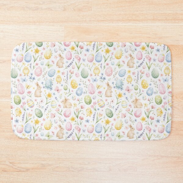 Item preview, Easter Spring Watercolor Pastel Seamless Pattern Print designed and sold by Inkworksbyshery.
