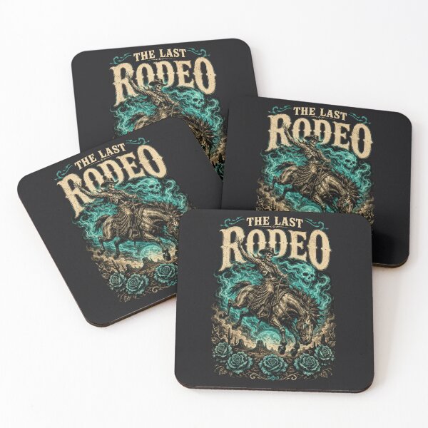 Item preview, The Last Rodeo – Skeleton Cowboy Ghost Rider Western Fantasy Tattoo Style Design designed and sold by GardenReign.