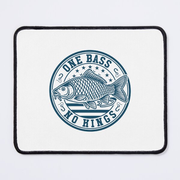 Item preview, One Bass No Kings - One Boss No Kings Funny Anti-Trump Fishing designed and sold by gunaone-design.