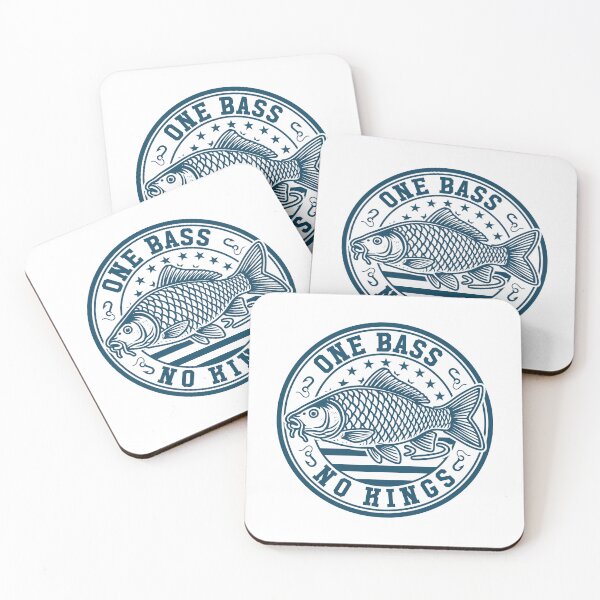 Item preview, One Bass No Kings - One Boss No Kings Funny Anti-Trump Fishing designed and sold by gunaone-design.