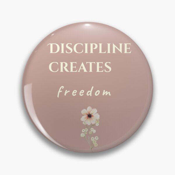 Item preview, Discipline Creates Freedom | Elegant Minimal Motivational Journal designed and sold by Creativ_Design.