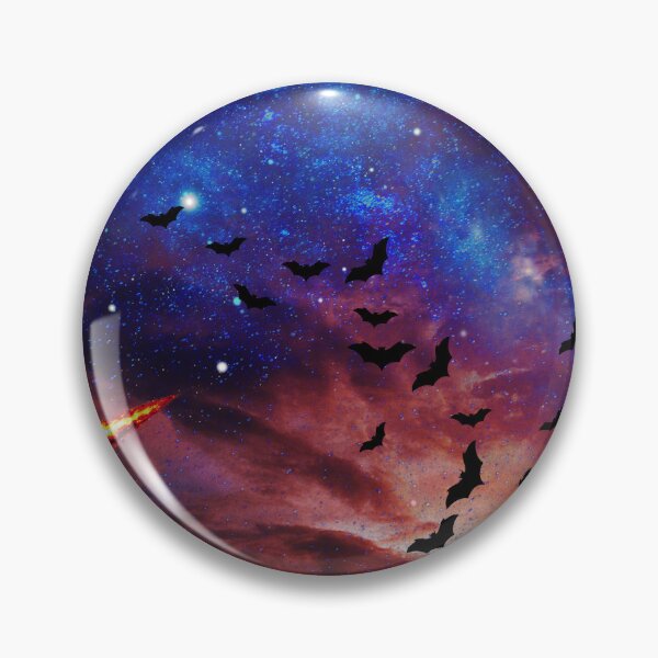 Item preview, cosmic bats flight in galaxy sky designed and sold by FahdSpaceArt.